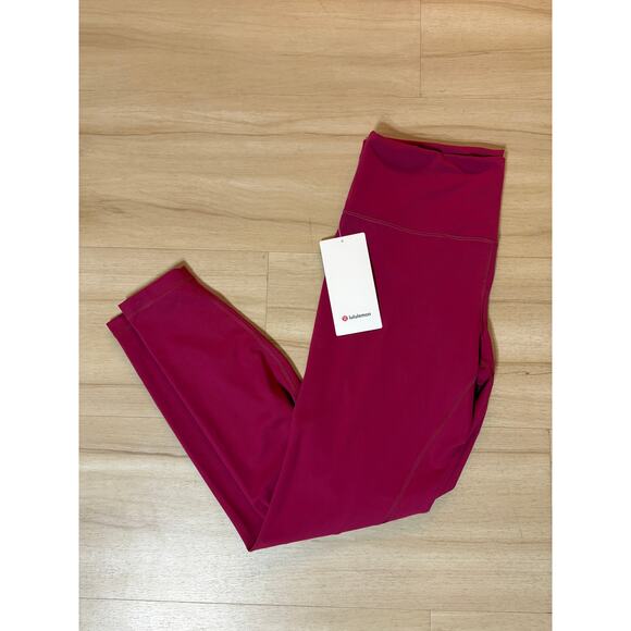 NWT Lululemon Wunder Train HR Tight 28" Size 14 Magenta Smoke $98 MSRP - Picture 1 of 4